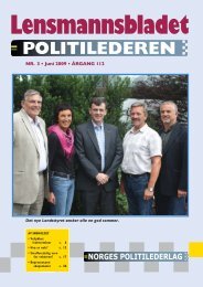 Politilederen nr 3 2009 - Norges Politilederlag