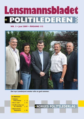 Politilederen nr 3 2009 - Norges Politilederlag