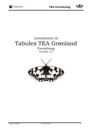Introduktion til TEA Grønland Forvaltning - Tabulex
