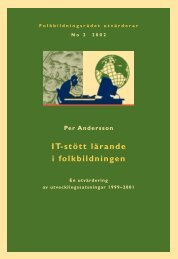 IT-stött lärande i folkbildningen - Folkbildningsrådet