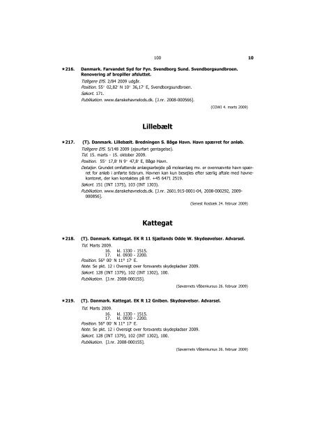 EfS A 2009 - Søfartsstyrelsen