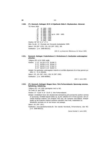 EfS A 2009 - Søfartsstyrelsen