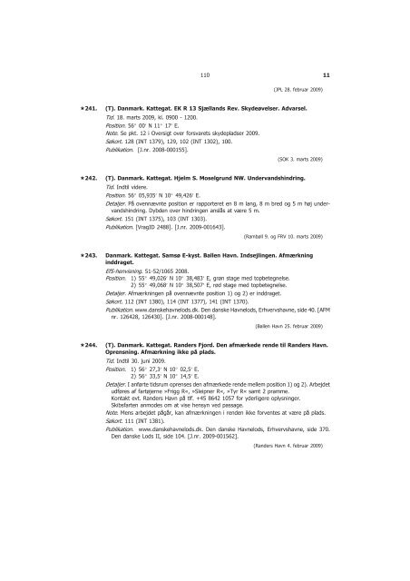 EfS A 2009 - Søfartsstyrelsen