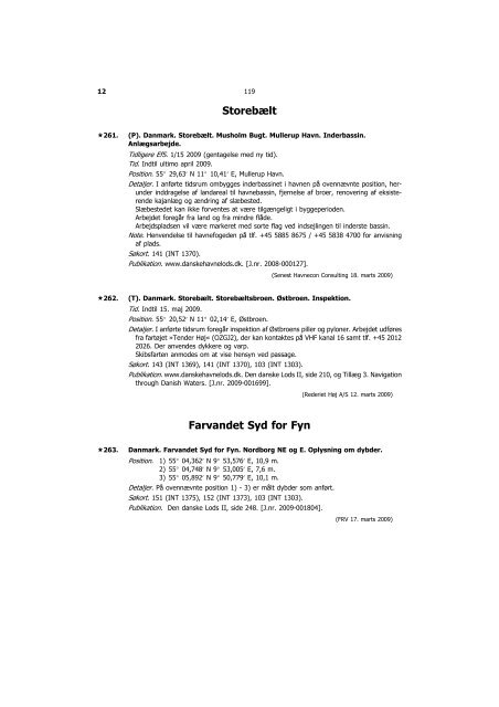 EfS A 2009 - Søfartsstyrelsen