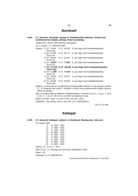 EfS A 2009 - Søfartsstyrelsen