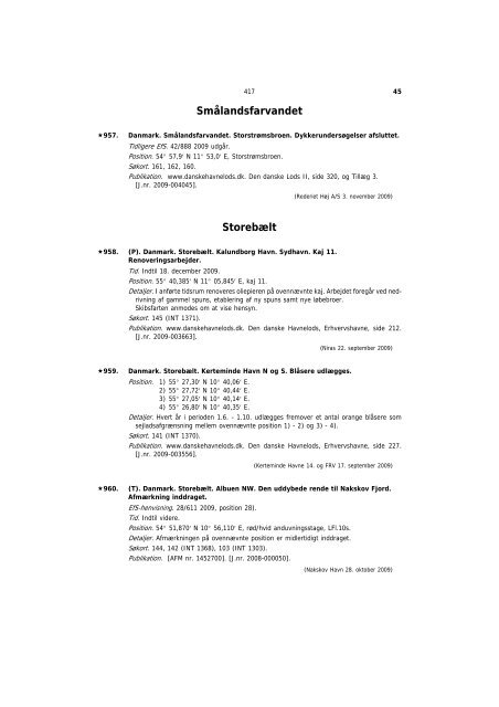 EfS A 2009 - Søfartsstyrelsen