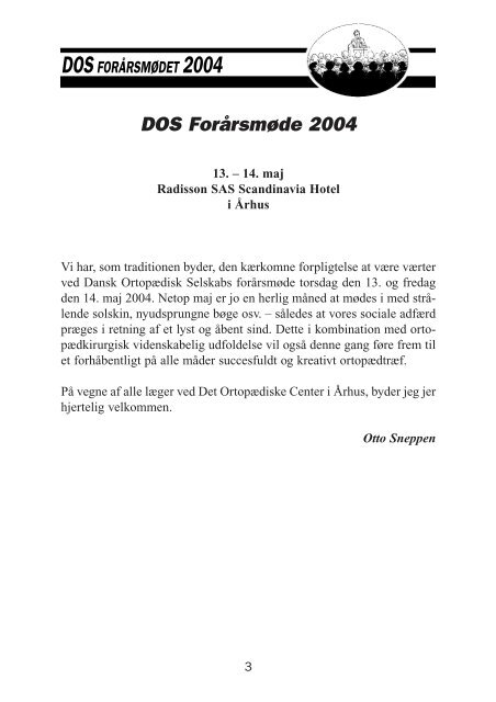 DOS BULLETIN - Dansk Ortopædisk Selskab