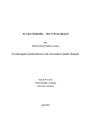 2011. Undersøgelse om bedstefædrenes rolle i den ... - Ældre Sagen