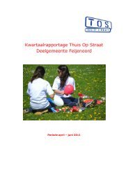 Rapportage 2e kwartaal 2011 - Thuis Op Straat