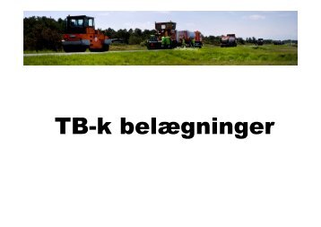 TB-k belægninger - Vejforum