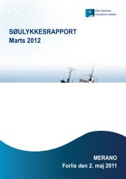 SØULYKKESRAPPORT Marts 2012 - Den Maritime Havarikommission