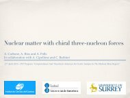 Nuclear matter with chiral three-nucleon forces - Institute for Nuclear ...