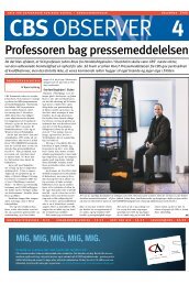 Professoren bag pressemeddelelsen - CBS Observer