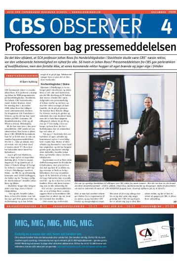 Professoren bag pressemeddelelsen - CBS Observer