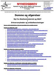 Nyhedsbrev nr. 40 - 2010 (PDF) - Aasted Consult