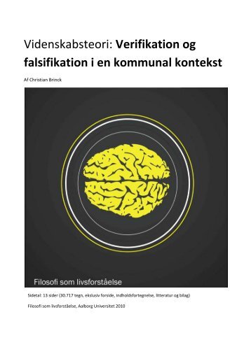 Videnskabsteori: Verifikation og falsifikation i en kommunal kontekst