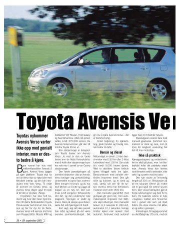 Toyota Avensis Verso - BilNorge.no