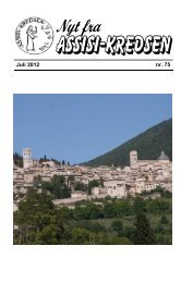 Juli 2012 nr. 75 Fra La Verna - Assisi-Kredsen