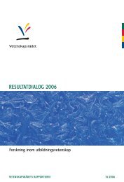 Resultatdialog 2006 - Det fysiska rummets betydelse i ... - Forskning.se
