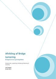 Afvikling af Bridge turnering