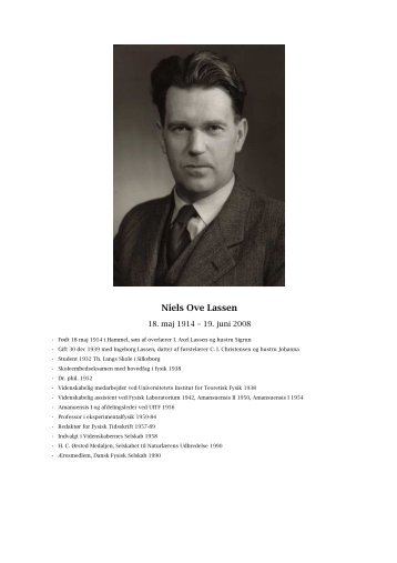 N.O. Lassen - Niels Bohr Archive