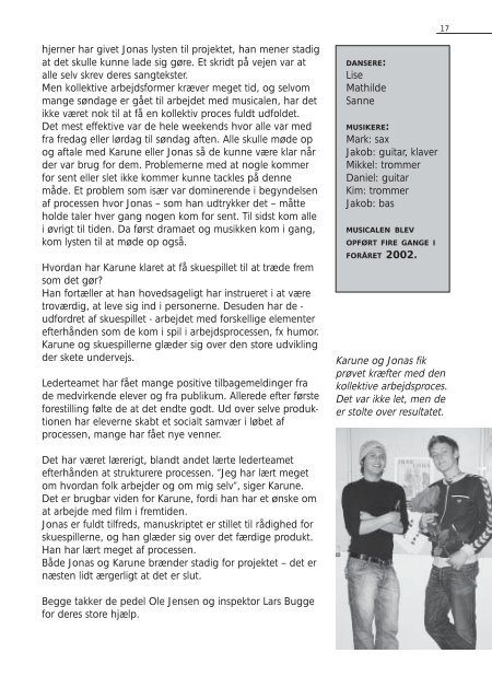Se årsskriftet 2002 - Espergærde Gymnasium og HF