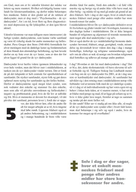 De syv dødssynder, skolemateriale (pdf) - Åben Dans