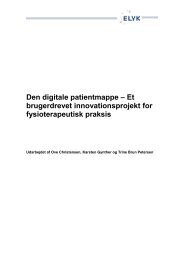 Den digitale patientmappe - Om ELYK projektet