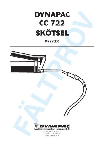 DYNAPAC CC 722 SKÖTSEL