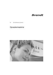 Opvaskemaskine - Brandt