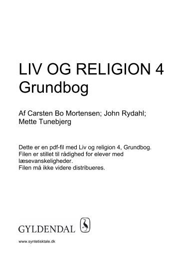 Grundbog LIV OG RELIGION 4 - Syntetisk tale