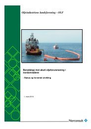 Beredskap mot akutt oljeforurensning - Norsk olje og gass