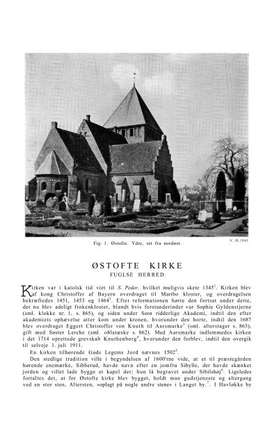 ØSTOFTE KIRKE - Nationalmuseet