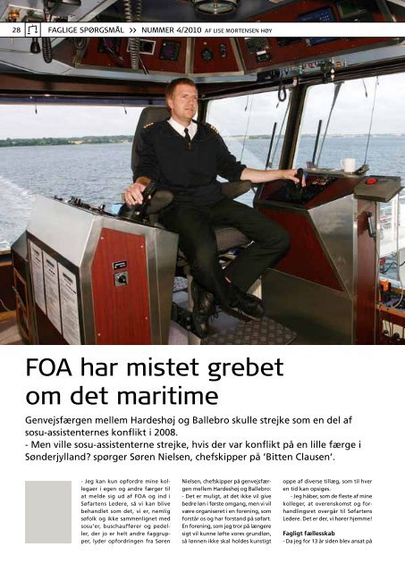 Søfartens Ledere NR. 4 2010 - Danmarks småfærger