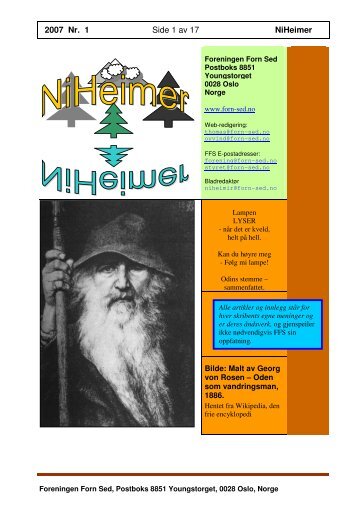 NiHeimer nr. 1 2007 - Foreningen Forn Sed