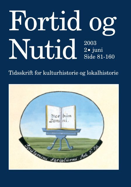 Nr. 2/2003 - Kulturstudier