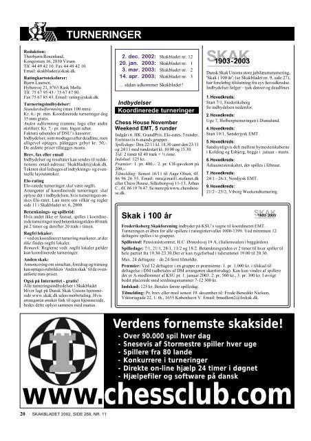 Nr. 11 - DSU - Dansk Skak Union