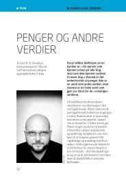 PENGER OG ANDRE VERDIER - NHO