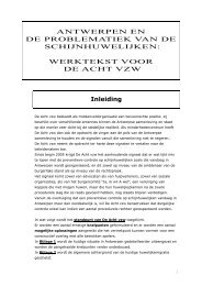 nota schijnhuwelijken - De8