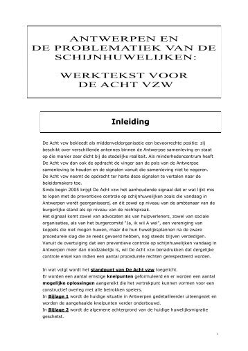 nota schijnhuwelijken - De8