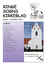 RINGE SOGNS KIRKEBLAD - Ringe Kirke