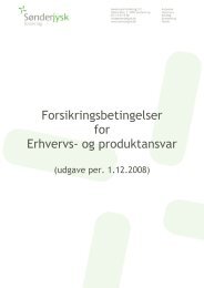 og Produktansvarsforsikring incl tillæg for VVS-installatøransvar