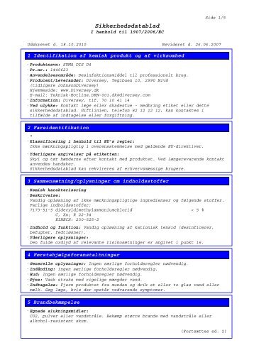 Sikkerhedsdatablad - BI-RO A/S