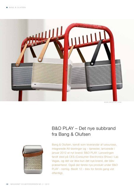 et ØKologisK gårdmejeri B&o PlaY dEsign og ... - onlinecatalog.dk