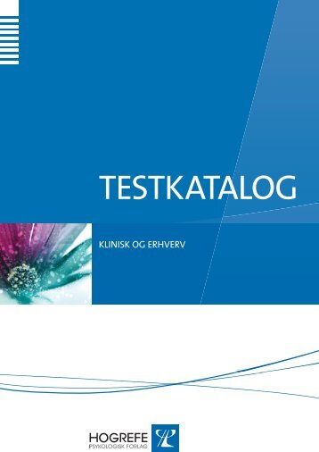 download vores Testkatalog - Hogrefe.dk