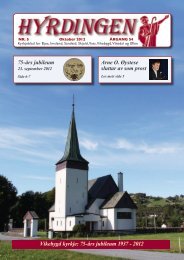 75-års jubileum 1937 - 2012 - Hyrdingen