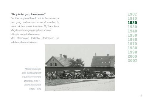 Læs vores historie - H. Rasmussen Biler i Brovst