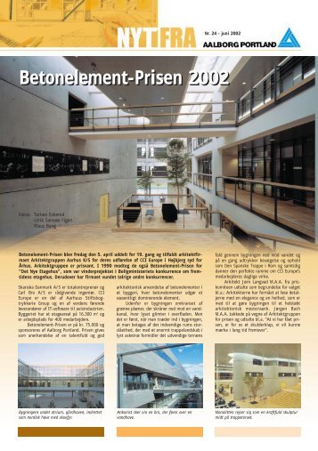 Betonelement-Prisen 2002 - Aalborg Portland