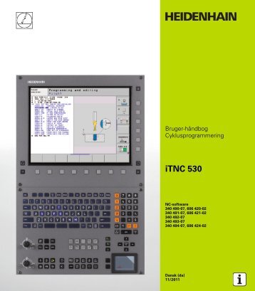 iTNC 530 Cycle programming (SW 340 49x-07, 606 ... - heidenhain