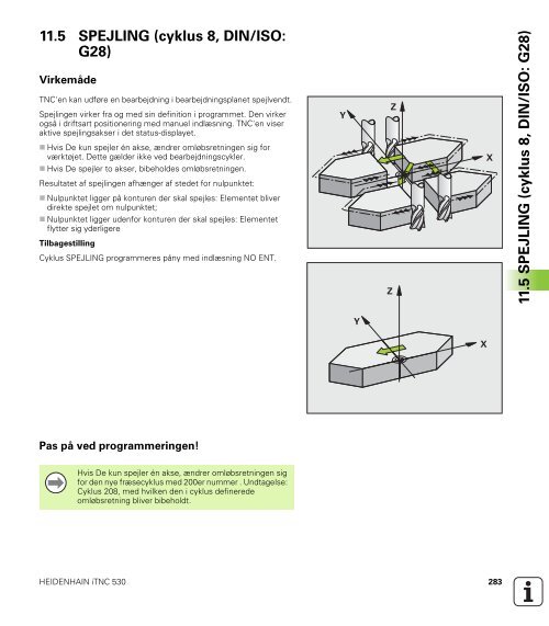 iTNC 530 Cycle programming (SW 340 49x-07, 606 ... - heidenhain